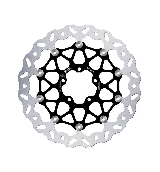 Disque de frein route Galfer Wave Floatech pour Ducati 1098, 1098 S, 1198 et 18 autres modèles — réf 17104828