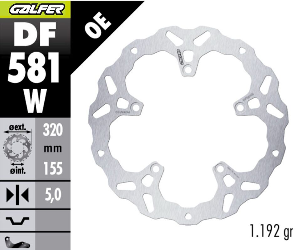 Galfer Frein Disque Wave Fixe FR