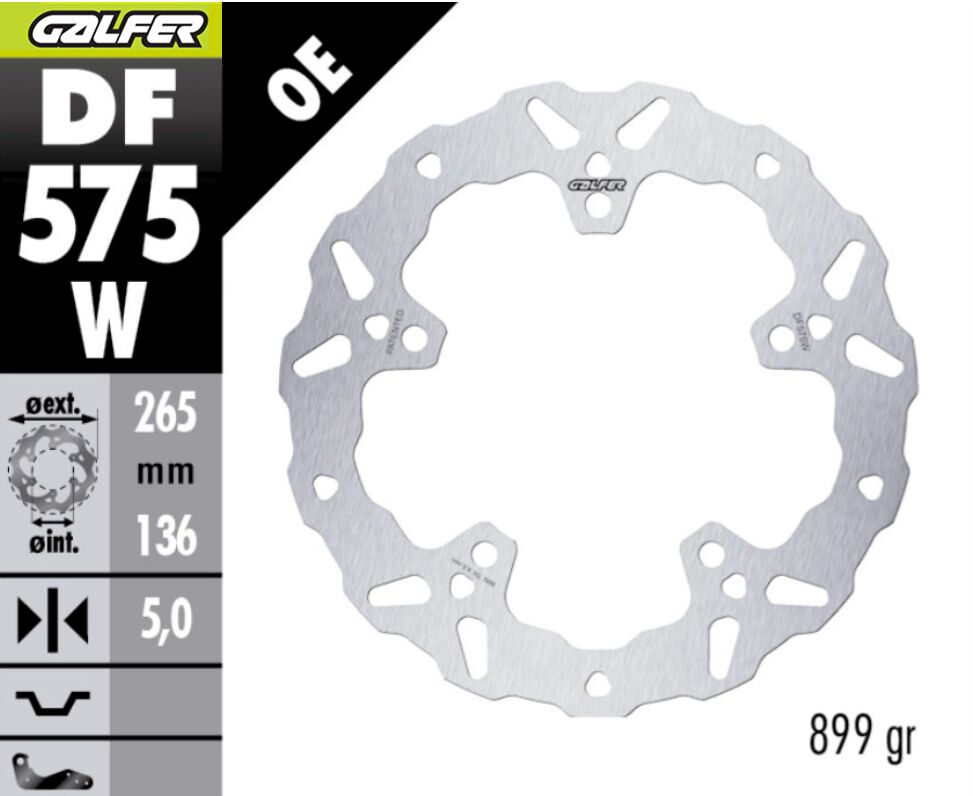 Galfer Frein Disque Wave Fixe RR