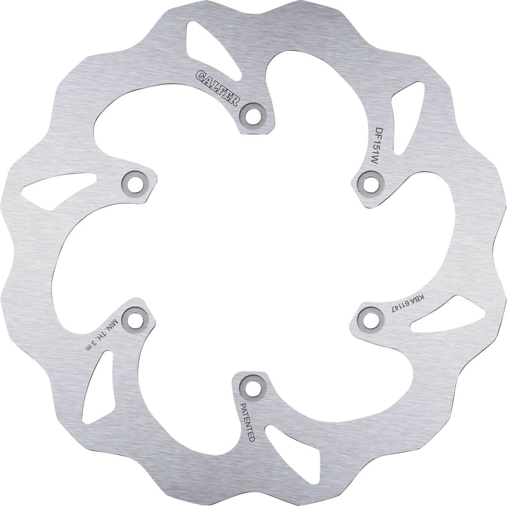Disque de frein tout-terrain et quad Galfer Fixe Wave pour Kawasaki KLX 400 R, KX 125 B, KX 125 G et 10 autres modèles — réf 17111644