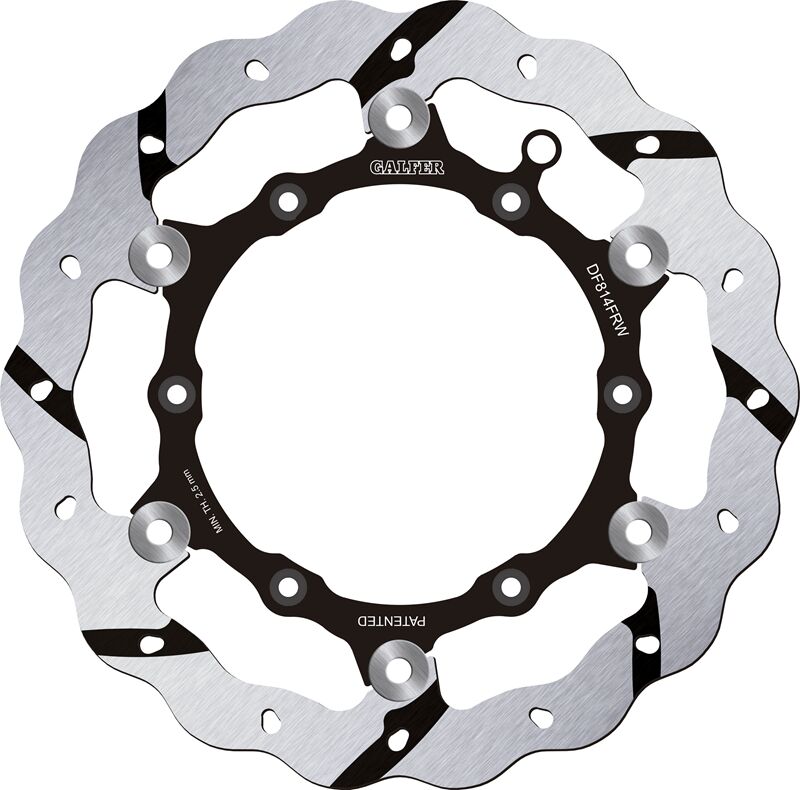 Disque de frein tout-terrain et quad Galfer Float Wave Grooved pour Beta EVO 250, RR 250, RR 300 et 9 autres modèles — réf 17111763