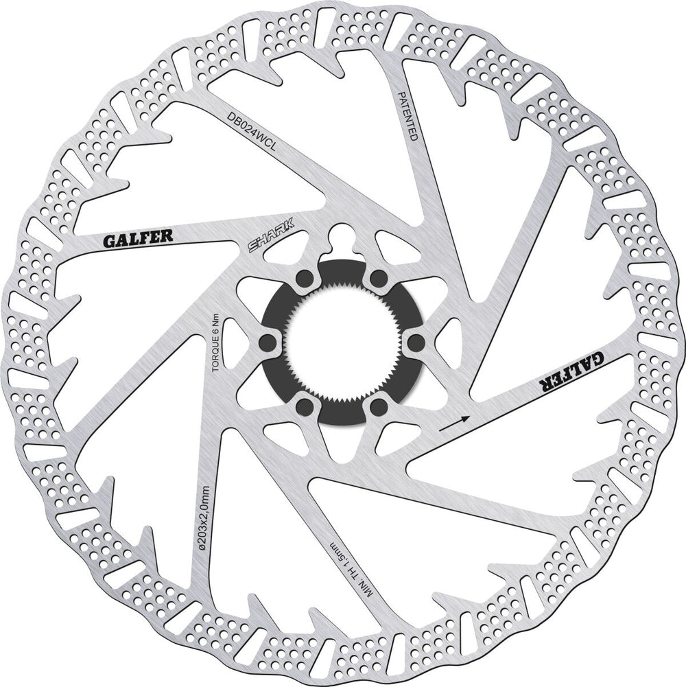 Disque de frein tout-terrain et quad Galfer Requin 203x2 0MM C-lock — réf 17112264