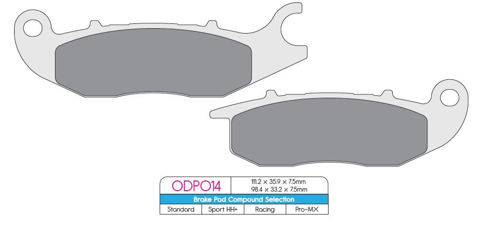 DP Brakes Frein Plaquette Hon