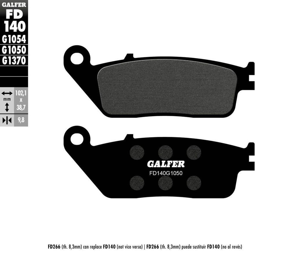 Galfer Frein Plaquette Semi Metal Scooter