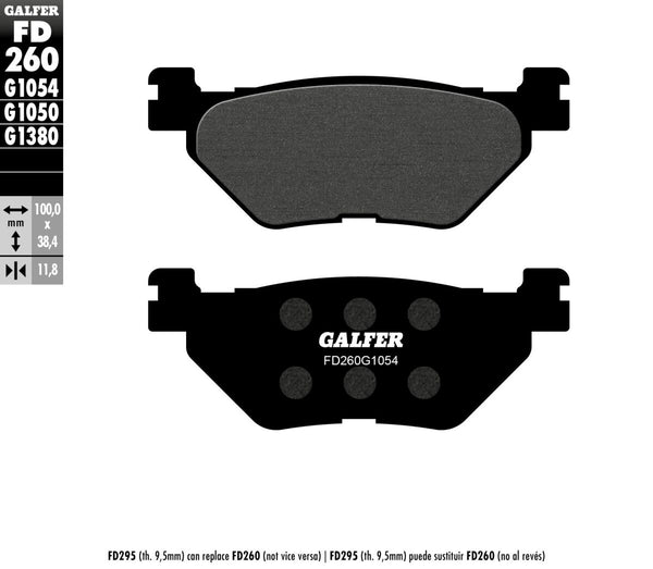 Galfer Plaquettes de frein semi-métalliques
