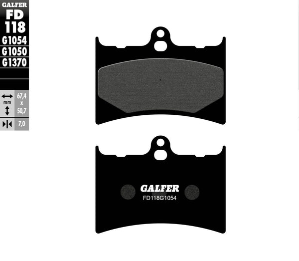 Galfer Plaquettes de frein semi-métalliques