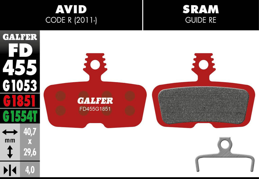 Galfer Frein Plaquette Advanced