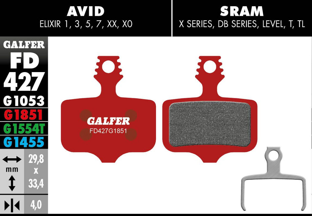 Galfer Frein Plaquette Advanced