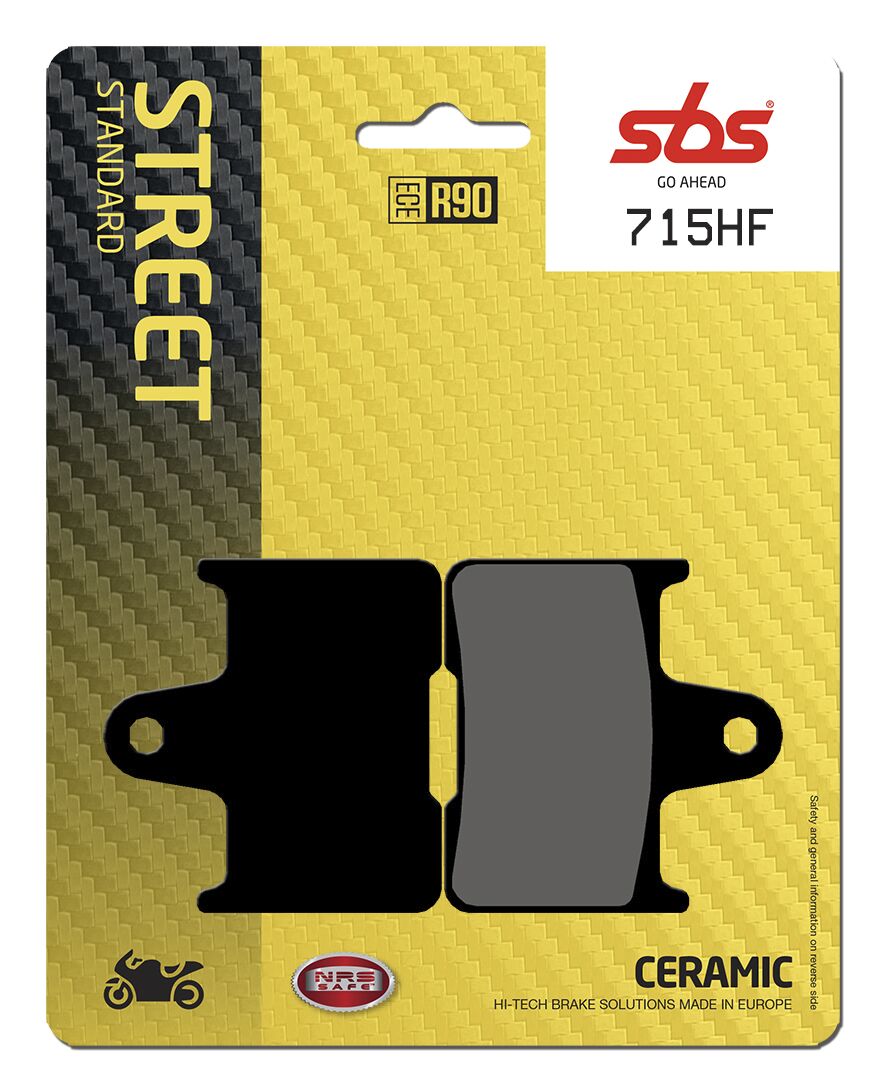 SBS Plaquettes de frein organiques céramique HF Street
