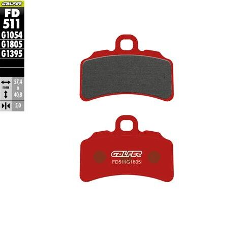 Galfer Frein Plaquette Trial Semi Metal FR