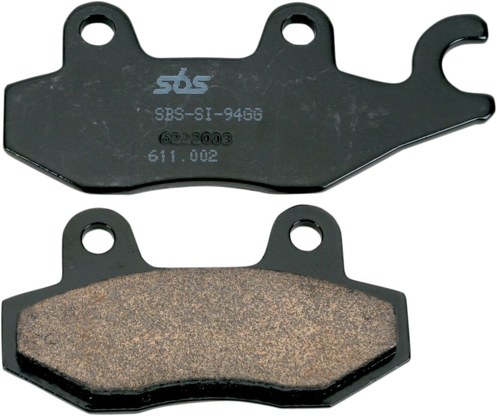 Plaquettes de frein fritté métal SBS Sint/car Off — réf 17211576