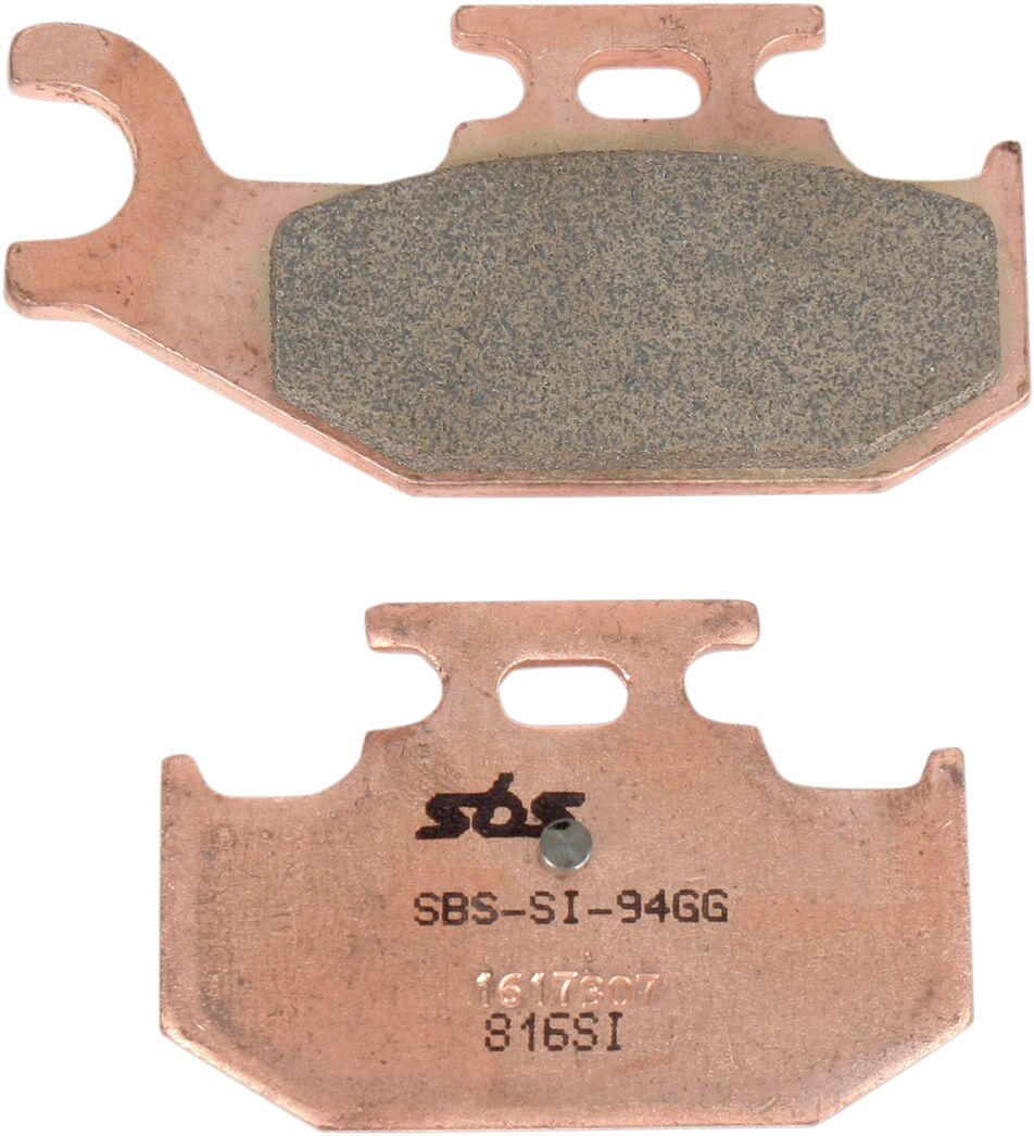 Plaquettes de frein fritté métal SBS Sint/car Off — réf 17211640