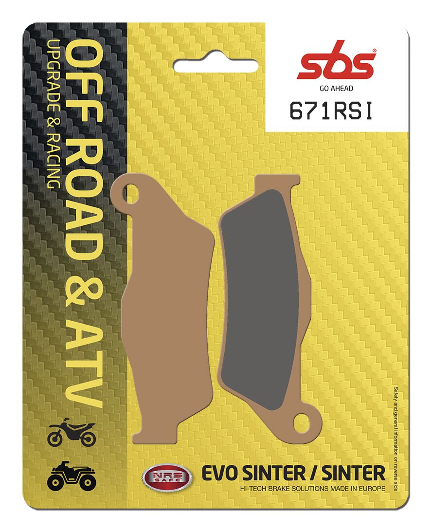 Plaquettes de frein fritté métal SBS Sint Off Course — réf 17212311