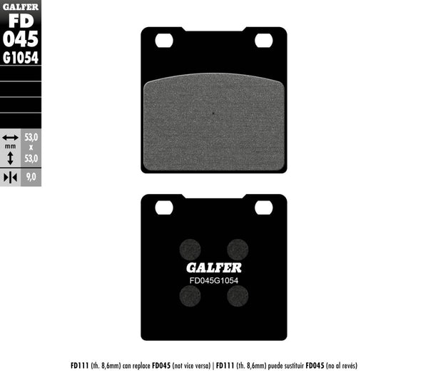 Galfer Frein Plaquette Semi Metal