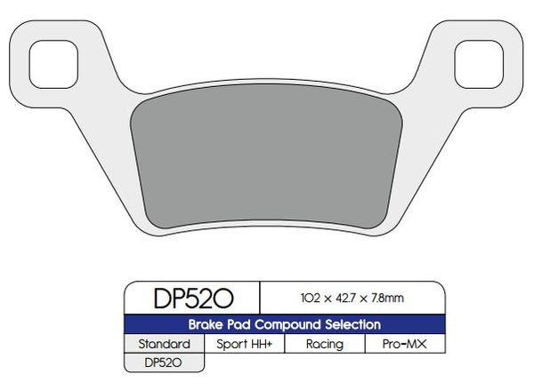 DP Brakes Frein Plaquette Sintered