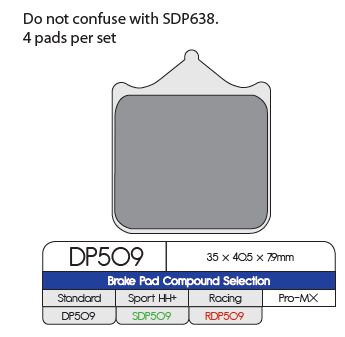 DP Brakes Frein Plaquette Sinter