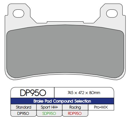DP Brakes Frein Plaquette Sinter