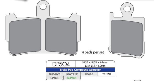 DP Brakes Frein Plaquette Sinter Sport