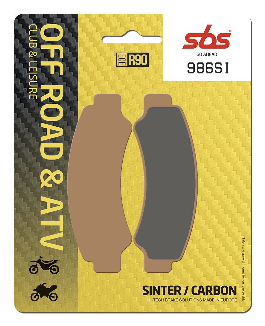 Plaquettes de frein fritté métal SBS Sint/car Off — réf 17213287