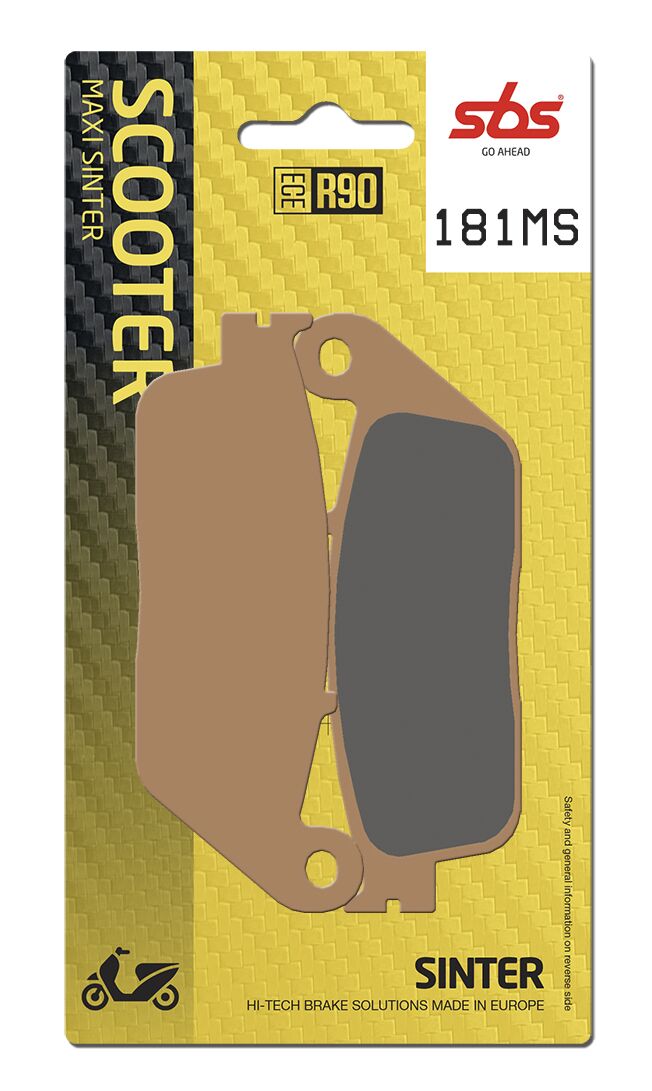Plaquettes de frein fritté métal SBS Sint Scoot — réf 17213337