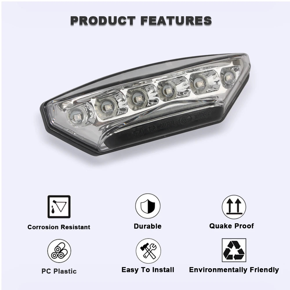 Moto arrière feu arrière ensemble pour BMW G310 GS G310GS G310R S1000XR R Nine T LED feu arrière clignotant frein feu accessoires