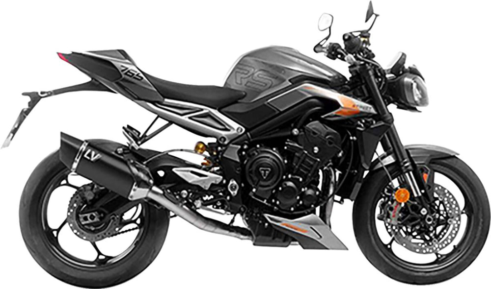 Ligne d'échappement route LeoVince LV-14 Triumph 766 BLK pour Triumph STREET TRIPLE 765 R ABS et STREET TRIPLE 765 RS ABS — réf 18103221