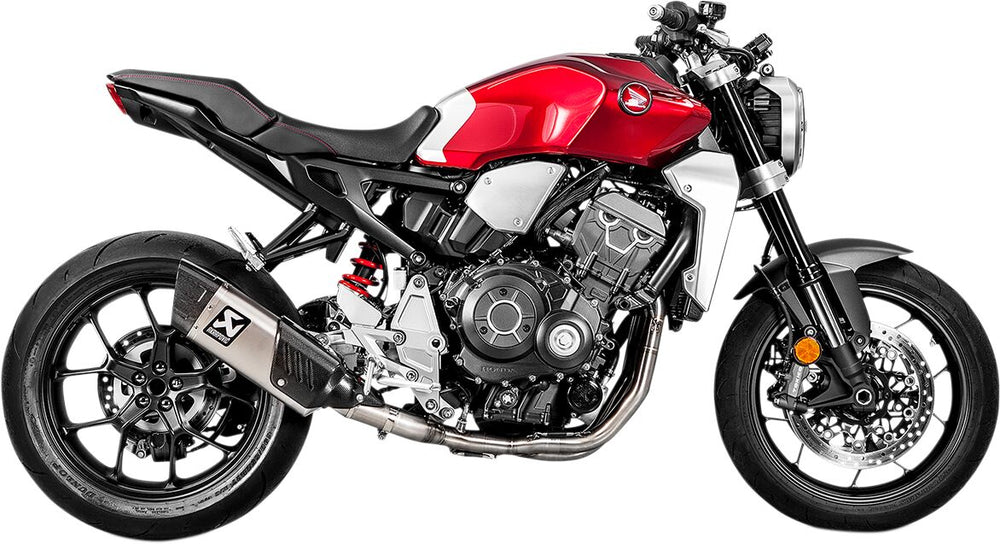 Silencieux route Akrapovic Ti/cf CB1000R pour Honda CB 1000 R ABS et CB 1000 R+ ABS — réf 18113528
