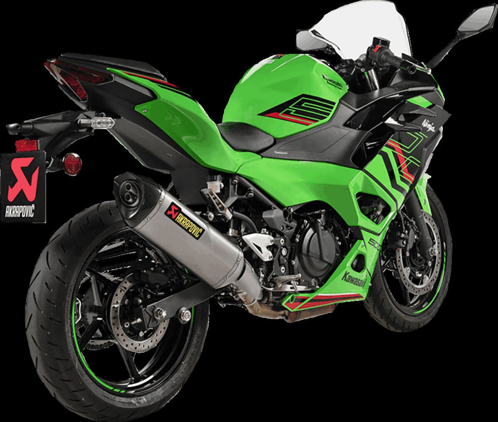 Silencieux route Akrapovic Slip-on Titane NINJA pour Kawasaki NINJA 500 ABS, NINJA 500 SE ABS, Z 500 ABS et 1 autres modèles — réf 18114687