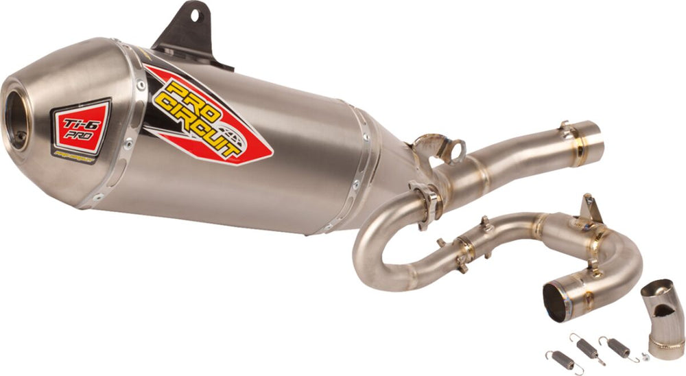 Ligne d'échappement tout-terrain Pro Circuit TI-6 BC Complet Titan pour Yamaha YZ 450 F et YZ 450 FX — réf 18202178