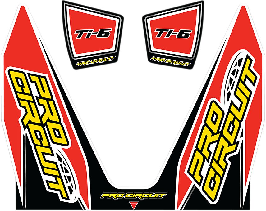 Pro Circuit Échappement Autocollant Kit TI-6