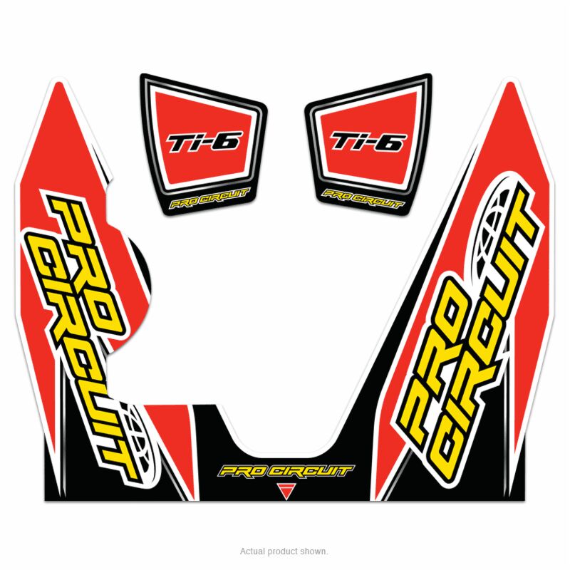Pièces de rechange d'échappement Pro Circuit Autocollant Kit TI-6 — réf 18600712