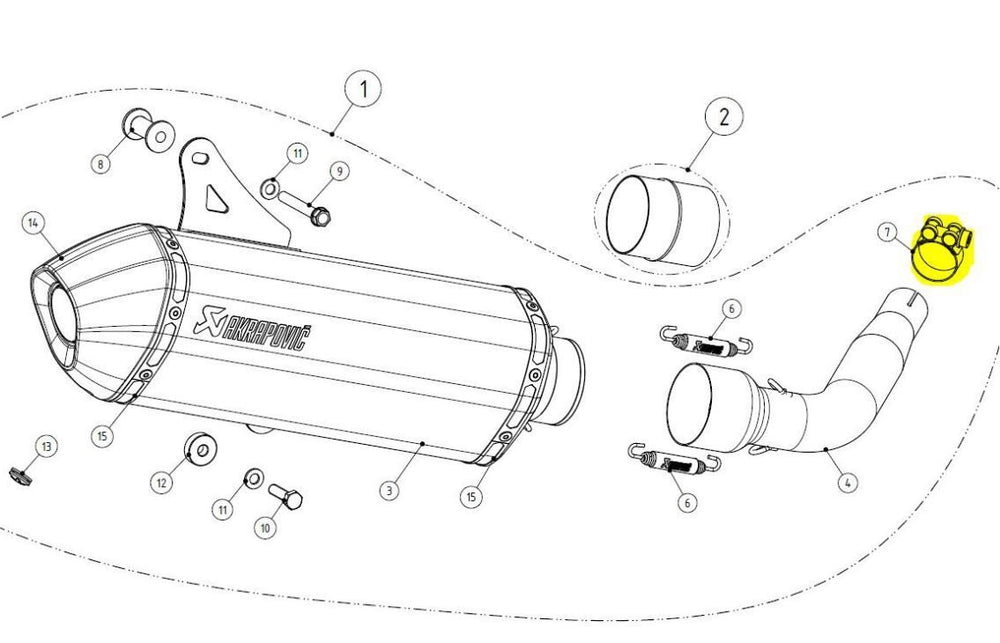 Akrapovic Collier Silencieux X-city 250