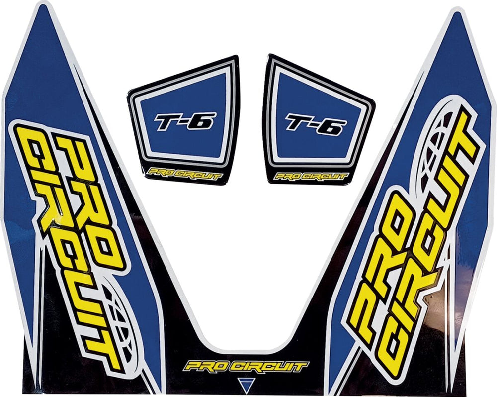 Autocollants Pro Circuit T6 Dark Bleu — réf 18602267