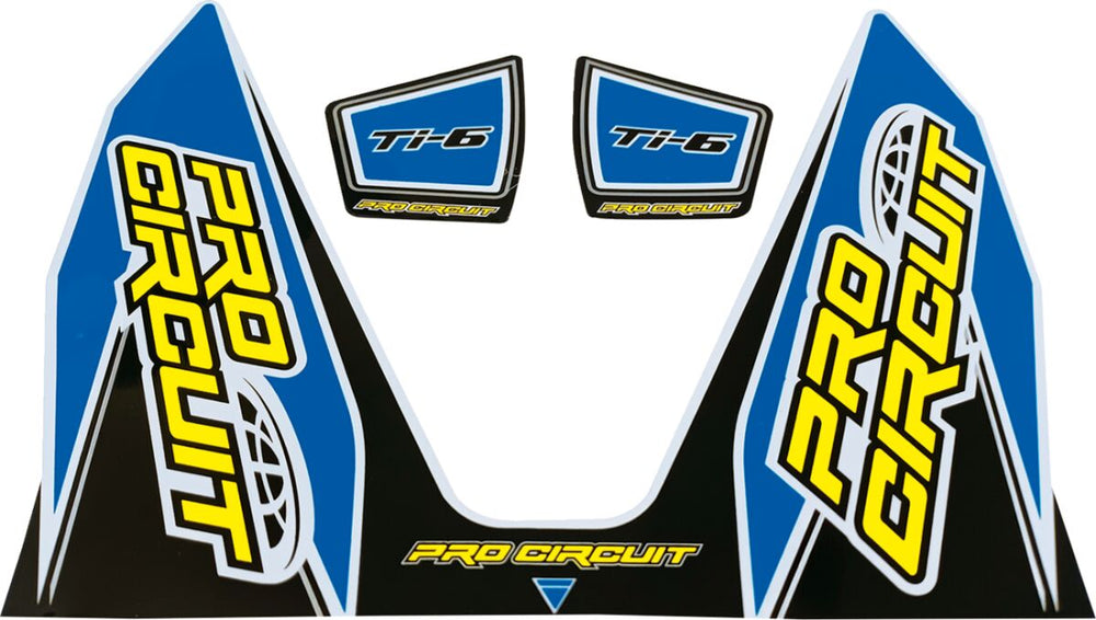 Pro Circuit Autocollant TI6 Feu Bleu