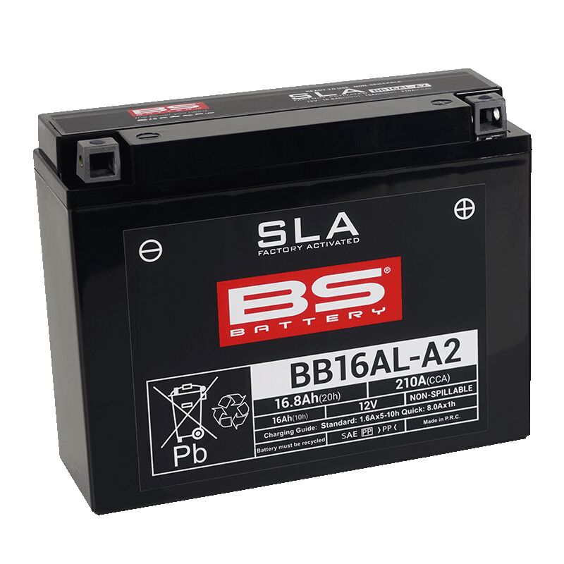 Batterie BS Battery BS BB16AL-A2 Sla pour Cagiva RIVER 600, Ducati 748, Ducati 748 R et 22 autres modèles — réf 21130612