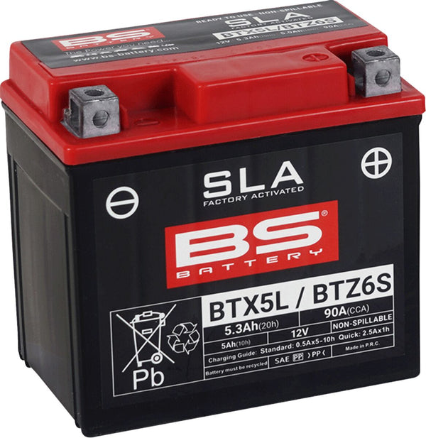 BS Battery Batterie BS BTX5L/BTZ6S Sla