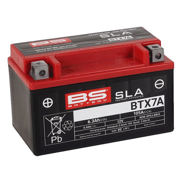 BS Battery Batterie BS BTX7A Sla
