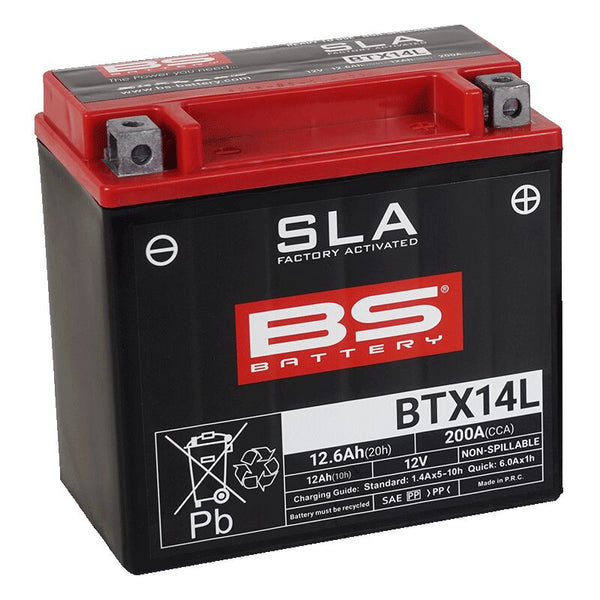 BS Battery Batterie BS BTX14L Sla