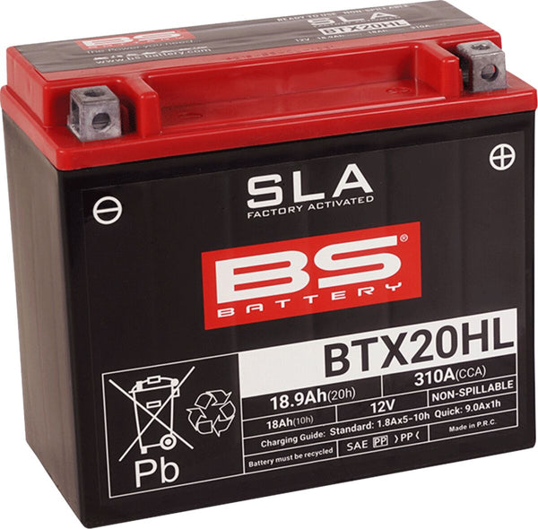 BS Battery Batterie BS BTX20HL Sla