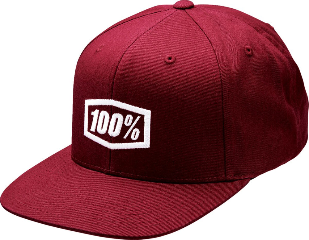 Casquette 100% Hat Icon Snpbck Brgndy Os — réf 25013883