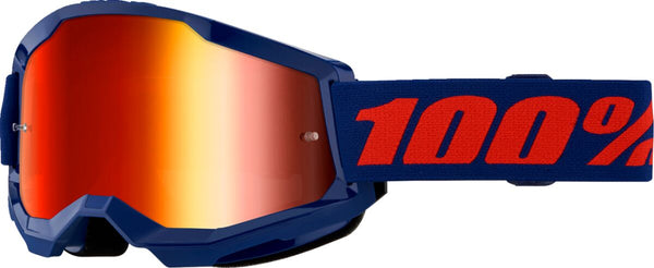 100% Goggl Strata 2 Navy MR RD