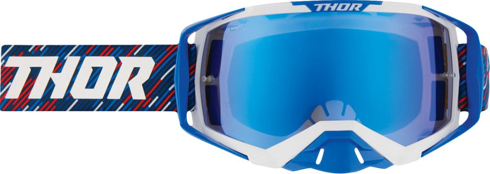 Masque cross Thor Gogl Activate Stripes Rd/wh/bl — réf 26013708