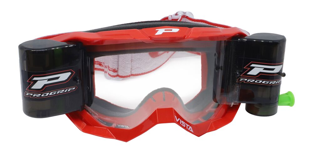 Masque cross ProGrip Vista Rouge Roll Off XXL — réf 26014016