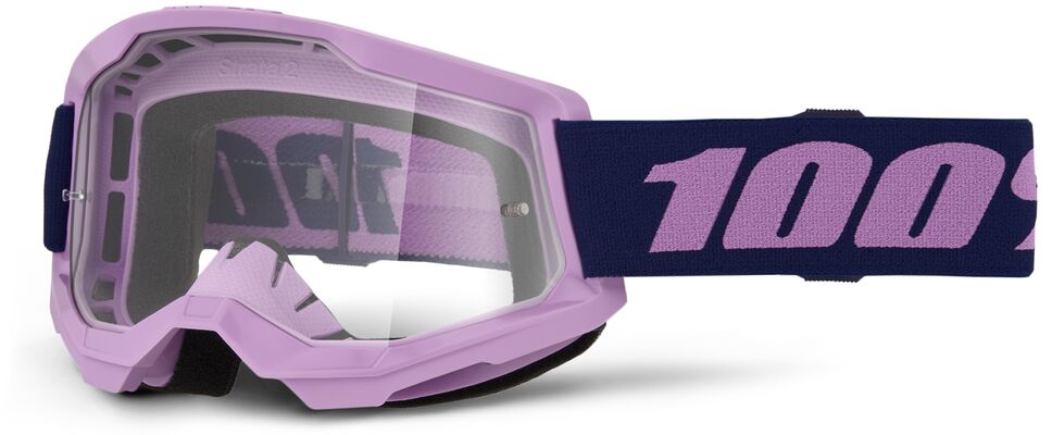 100% Goggle Strata 2 Purple - Clear