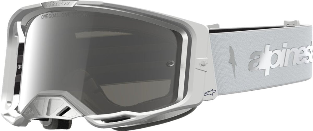 Masque cross Alpinestars Vision 8 Amber WHT Silv — réf 26014131