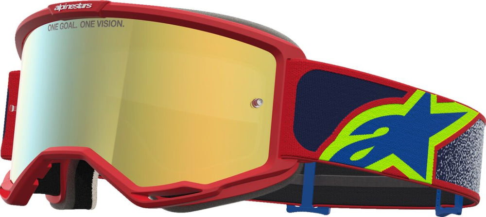 Masque cross Alpinestars Vision 5 Drag Fire Rouge — réf 26014141