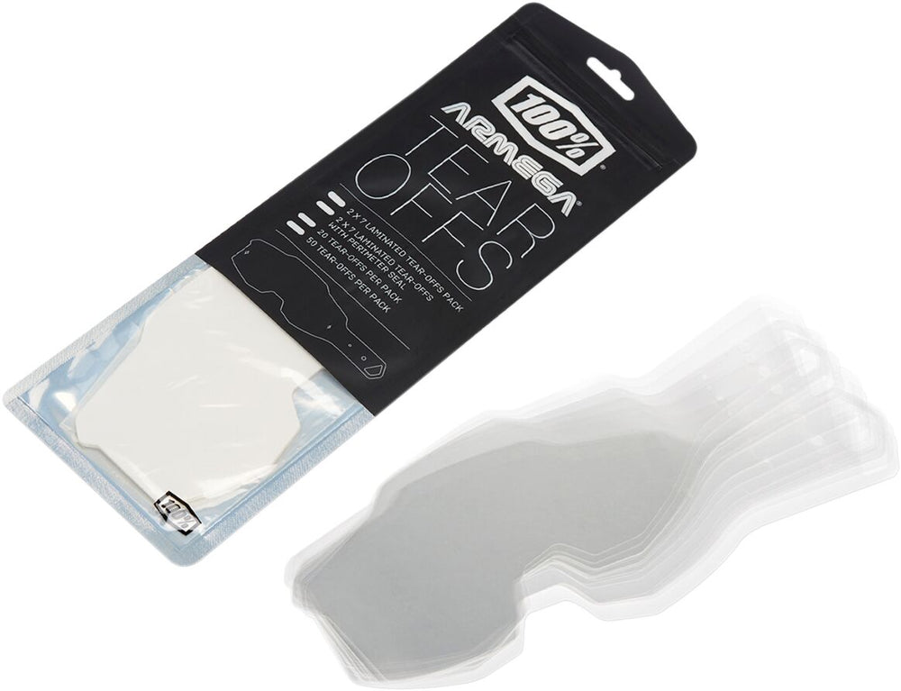 Accessoires de masque 100% Tear Offs Armega 20PK — réf 26020842