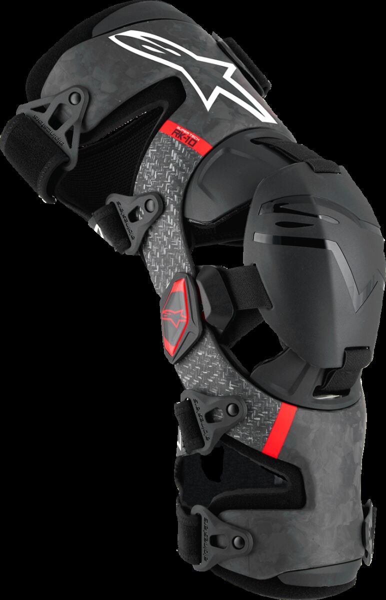 Genouillères Alpinestars Kneebrace S-tech RK-10 Blk/rd — réf 27040707