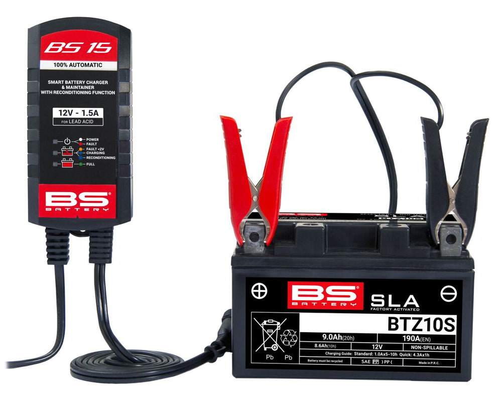 Outillage électrique BS Battery Chargeur BS15 12V-1 5A pour Aprilia HABANA 125, HABANA 125 CUSTOM, MOJITO 125 et 22 autres modèles — réf 38070463