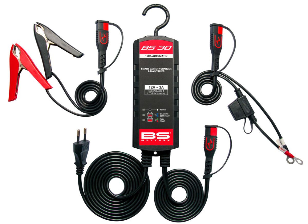 BS Battery Chargeur BS30 12V 3A - Uk Bouchon